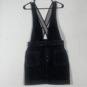 Women's free people Denim Overall Dress 8